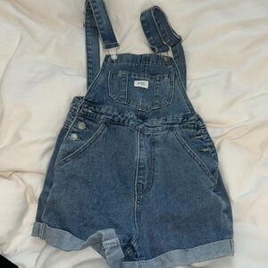 denim overalls XS